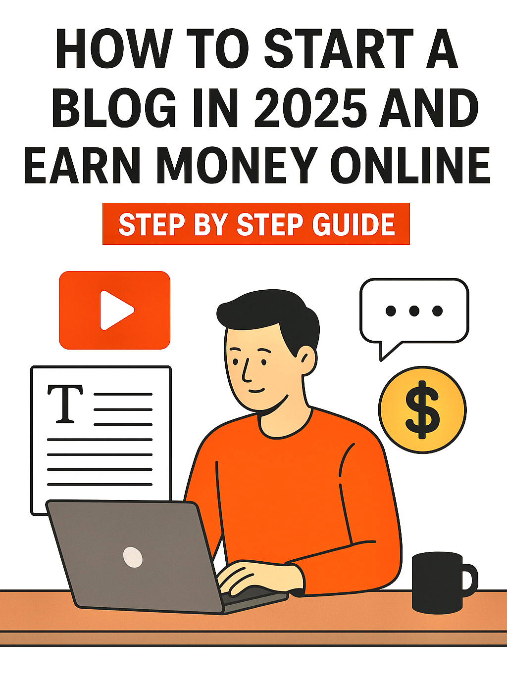 How to Start a Blog in 2025 & Earn Money Online (Detailed Guide)