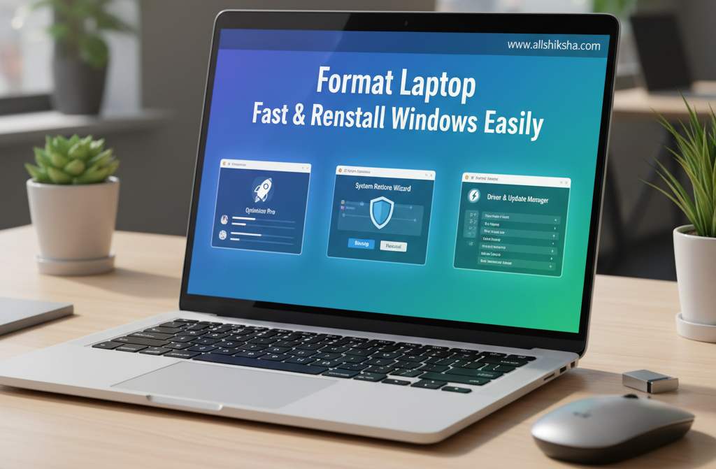 Format Laptop Fast & Reinstall Windows Easily